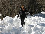Monte Pieltinis in Monte Morgenleit Prvi plaz, sledilo jih je še precej in prečenje je bilo zoprno